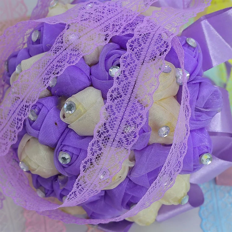 Lace Ribbon Gift Box Fresh Flowers Bouquet Bows Cotton Grosgrain Decorative Ribbons for Holiday Parties Available Roll Pattern