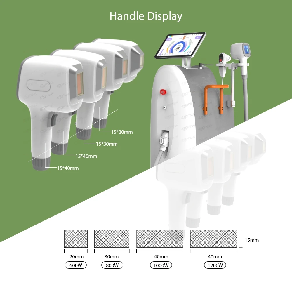 Commerical aesthetic medicine diodo lazer 3 wave 800W 808 diode laser hair removal 808nm machine