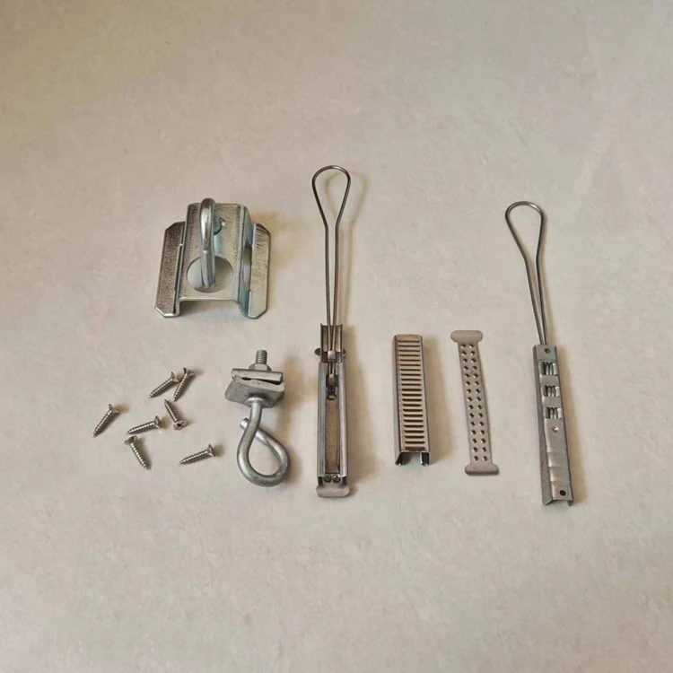 Adjustable High Tension Flat Cable Clamp Fiber Optic Drop Cable Tension Clamp