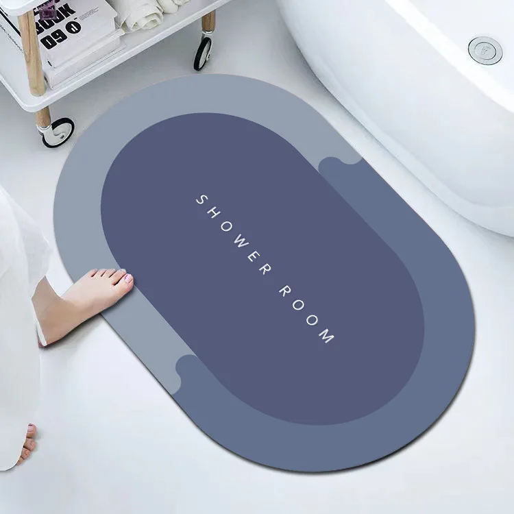 Super Absorbent Bath Mat Quick Drying Bathroom Mats With Rubber Non-Slip Bottom Easy to Clean Bathroom Rug Kitchen Doormat