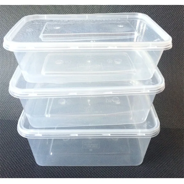 650 мл Прозрачный Полипропиленовый прямоугольный пластиковый пищевой контейнер на вынос