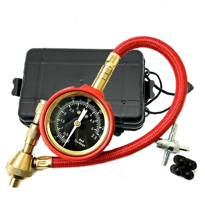4X4 4WD Rapid Tyre Tire Deflator Air Deflators with Pressure Gauge Valve Tool