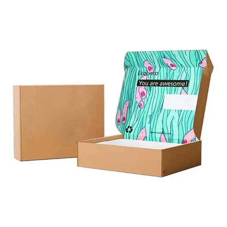 Luxury Custom Cardboard Gift Mailing Mailer Shipping Box Corrugated Paper Packing Carton Package