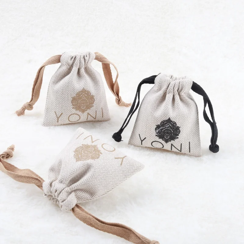 White Cotton Flannel Dust Bag for Handbag