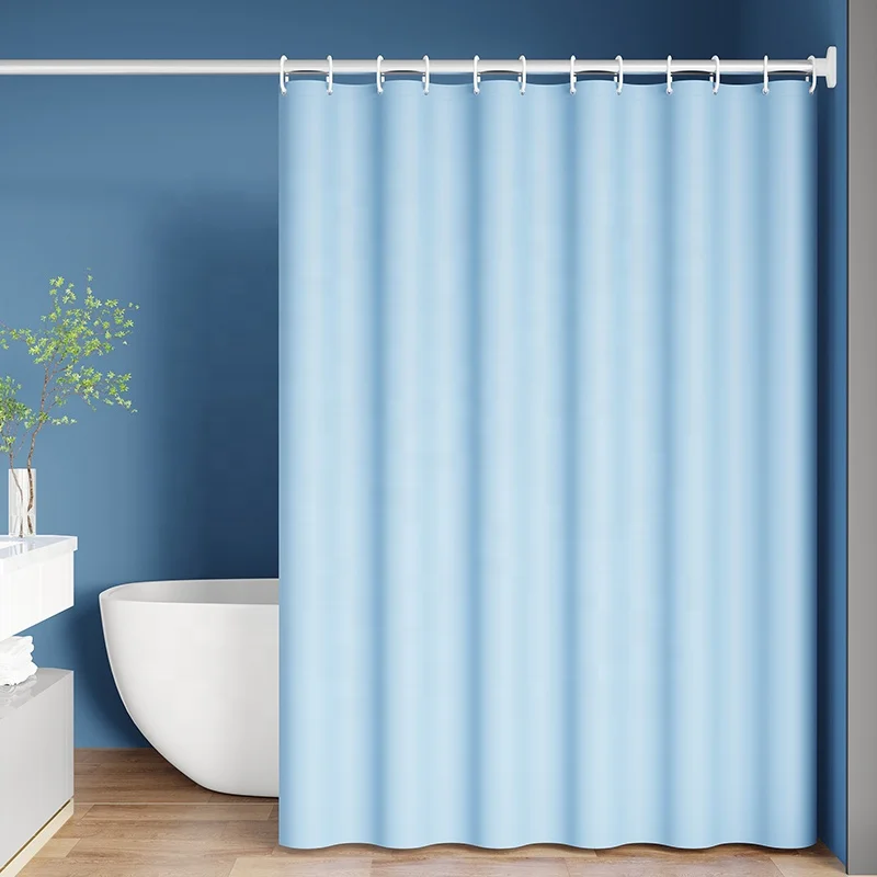 Modern Waterproof Lining Mildew-Proof Peva Plastic Solid Color Spots Shower Curtain