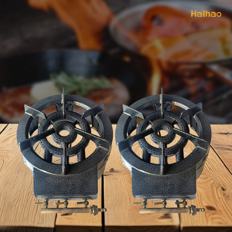 Safety Burner Gas Stove Cast Iron Burner Fire Stove High Pressure Gas Burner For Camping Cooking  Restaurant Commercial