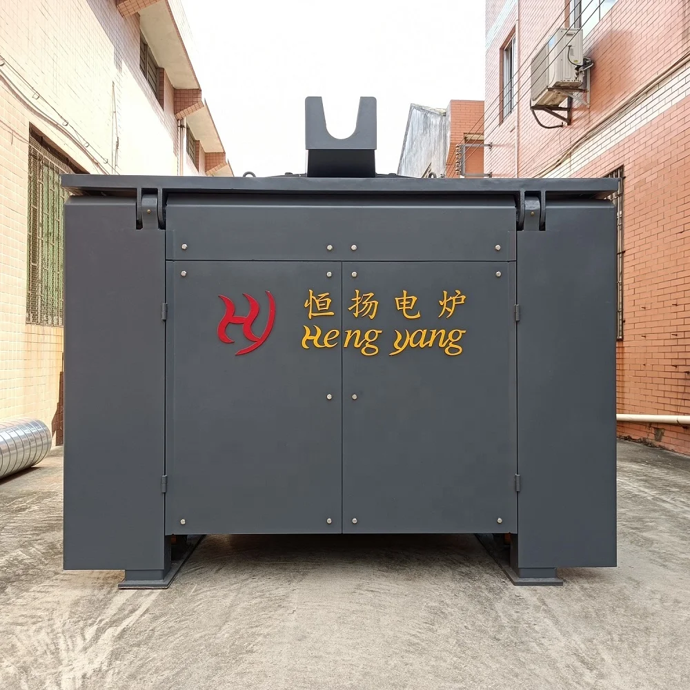 1500 degrees 1000kg cast iron melting induction furnace with crucible mold