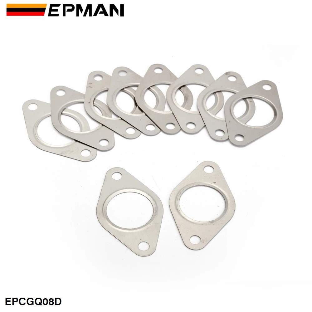 EPMAN, 304 прокладка из нержавеющей стали для 38 мм, наружные выхлопные трубы с турбофланцем, 10 шт./упаковка, EPCGQ08D