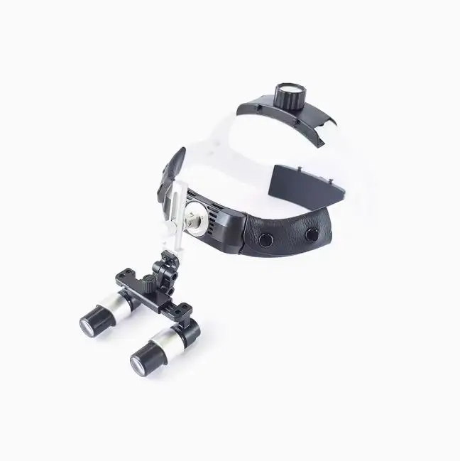 Dental 2.5X 3.5X Loupe Magnification Binocular Surgery Surgical Magnifier with Headlight LED Light Dentist Medical Loupes Lamp