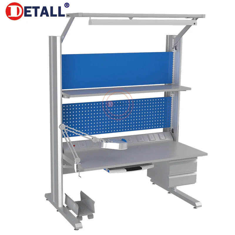 industrial workbench tower workstation heavy duty work factory table with MDF top