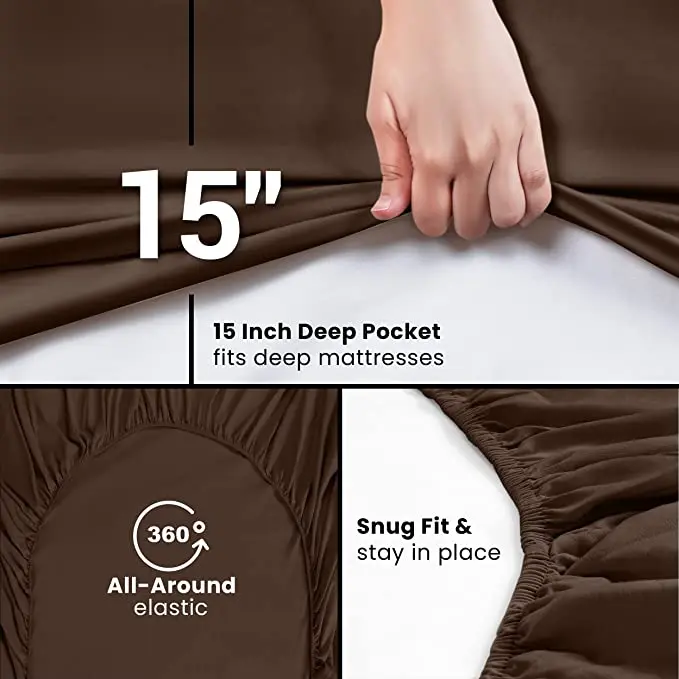 Top Online Seller Single Cotton Fitted Bed Sheet Set Waterproof Bed Fitted Sheet