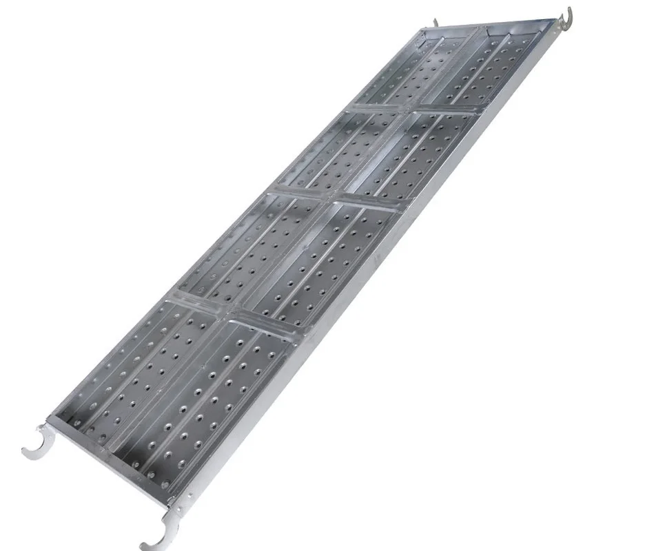 Layher Lvl Scaffolding Quotation Hot Dip Galvanized Steel Board Metal Scaffold Plank Hooks