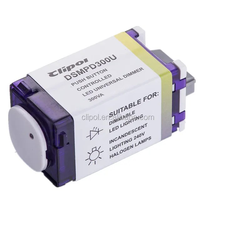 AS/NZS Australia SAA  Multi-way control Universal Push button LED Dimmer DSMPD300U