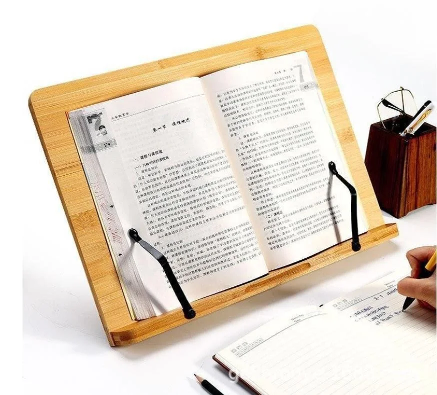 HOT  Book Stand, Adjustable Cookbook Holder Reading Desk Portable Bookstand for Music Books, Textbook, Tablet, Receipe, Ipad