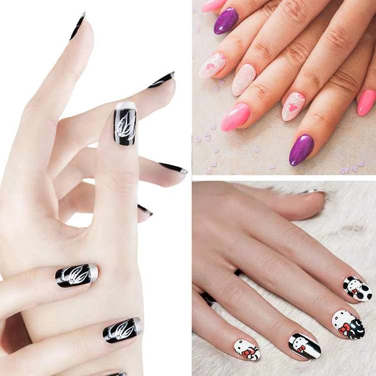 Pedicure and manicure custom design brand logo nail stamp polish gel scrapers stamping plates nail art stamper starter kit