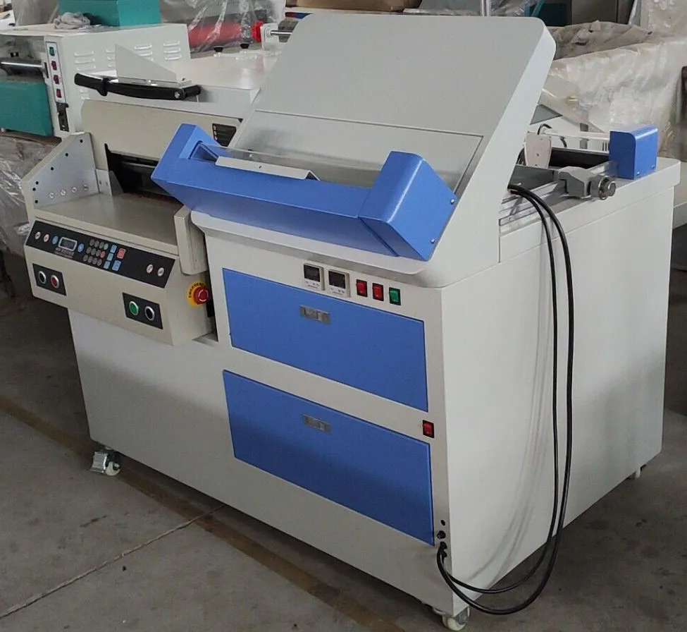 Automatic Photo Album Making Machine Hot Glue Full Moon Children Photo Album Book Forming Machine