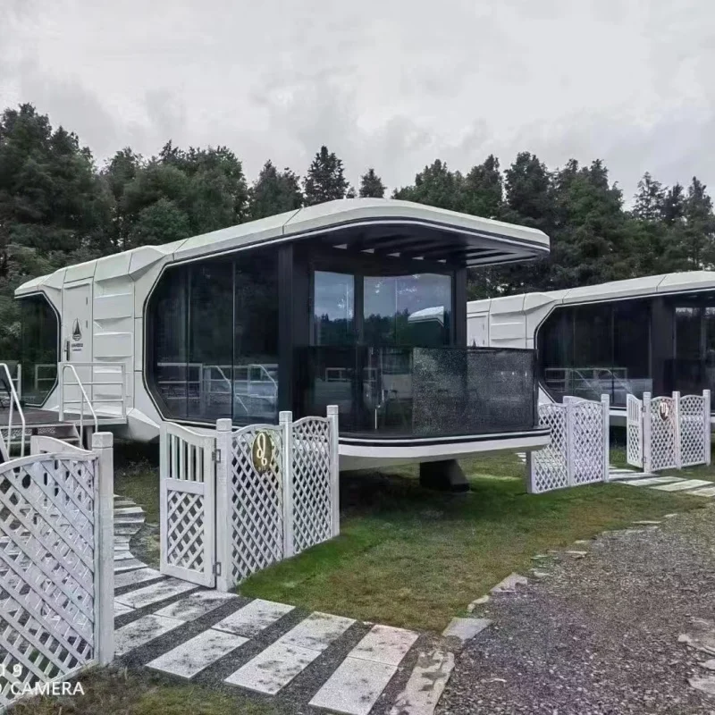 Space Capsule Ready Made Smart Camping Mobile Homes Superior Bachelor Apartment House With Voice Control Smart House Mobile Home
