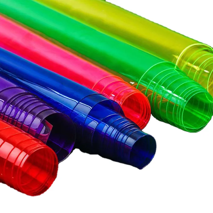 Laminating Free Flexible Fluorescent Heat Color PVC Film Packaging Film for Glamour Beautiful Cosmetics Bag