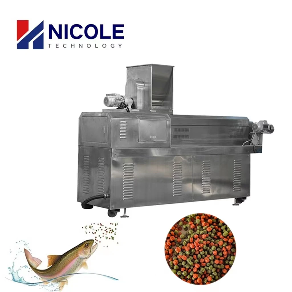 Full Automatic Fish Floating Aquatic Feed Pellet Processing Production Line Making Machine