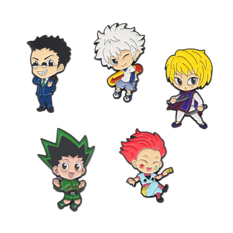 Anime movies television peripheral HUNTER x HUNTER characters brooch alloy badge pins