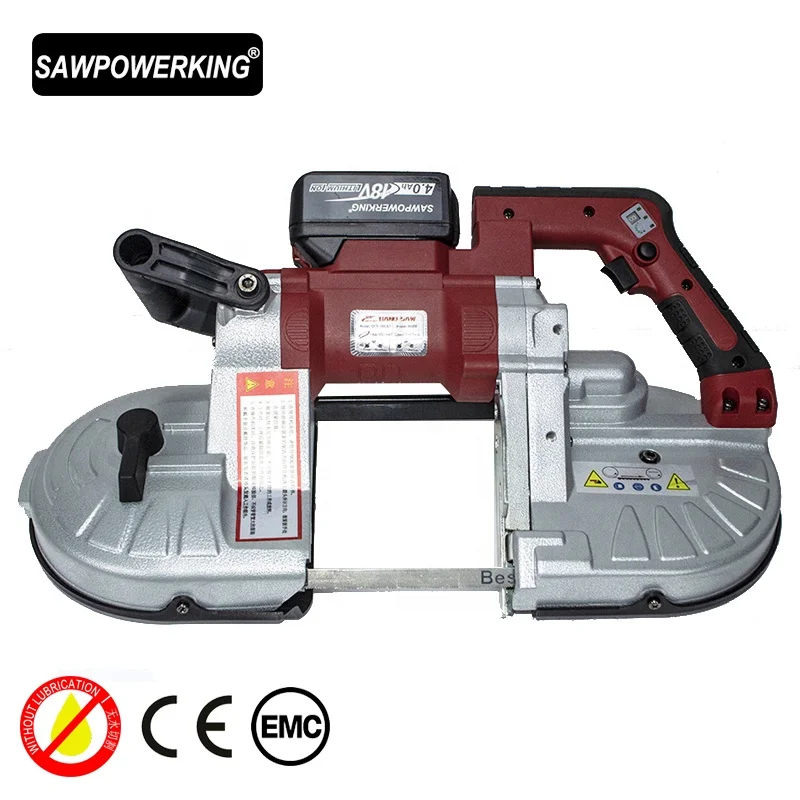 
SAWPOWERKING 18V li-ion lithium batteryPortable Band Saw Machine 