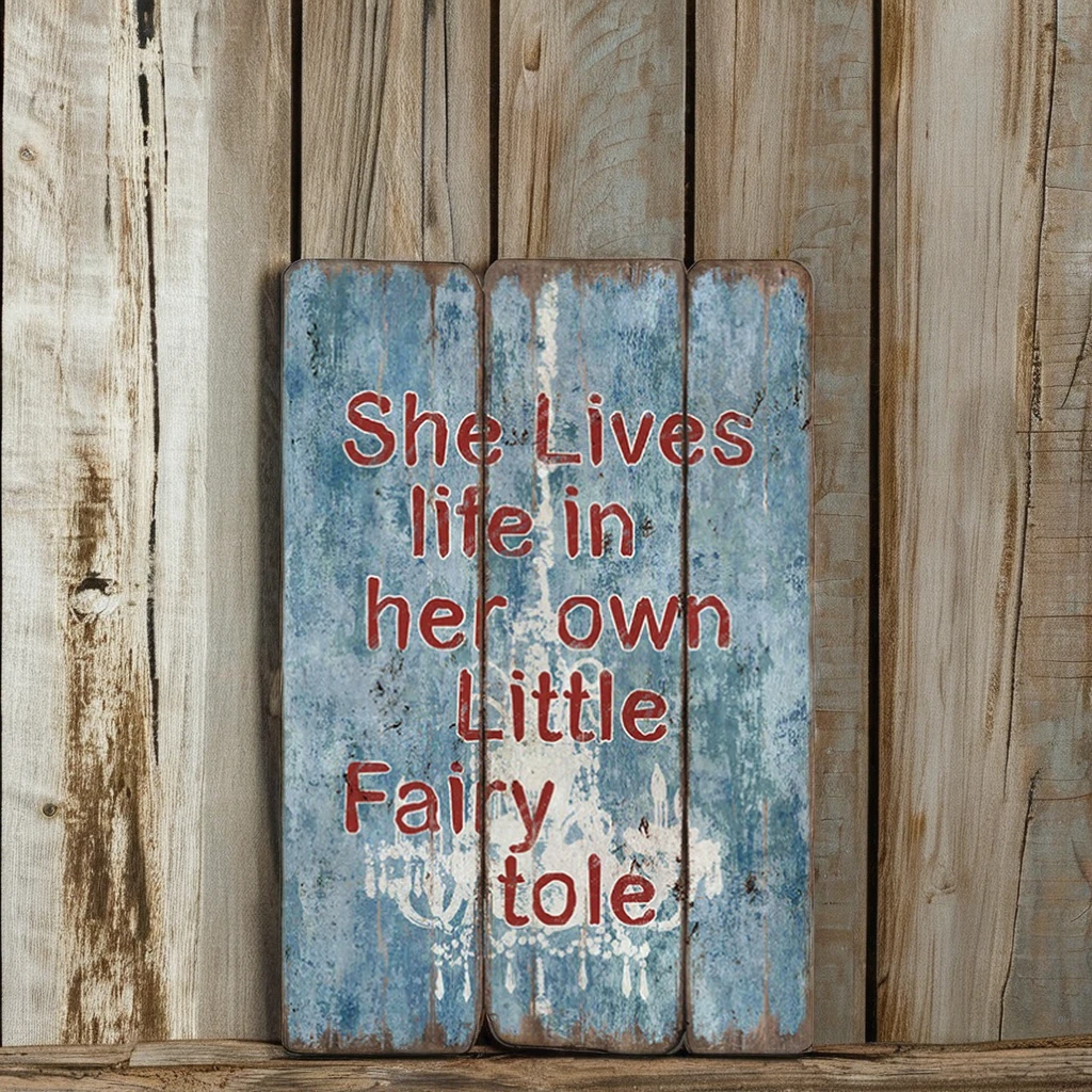 Wood Decorations Custom Wall Frame Picture Home Decor Wood Plaque Distress Plaques with Blessing Word