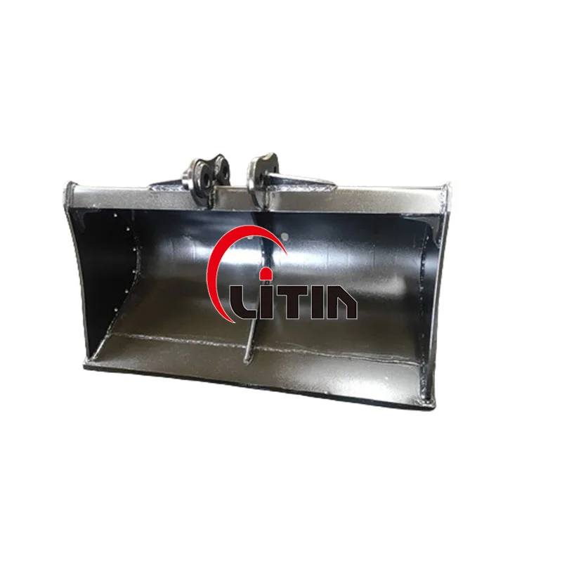 Litian Mini Excavator Tilt Rotator Mud Bucket Cleaning Bucket For Customization Digger Grading Bucket Best Selling Products