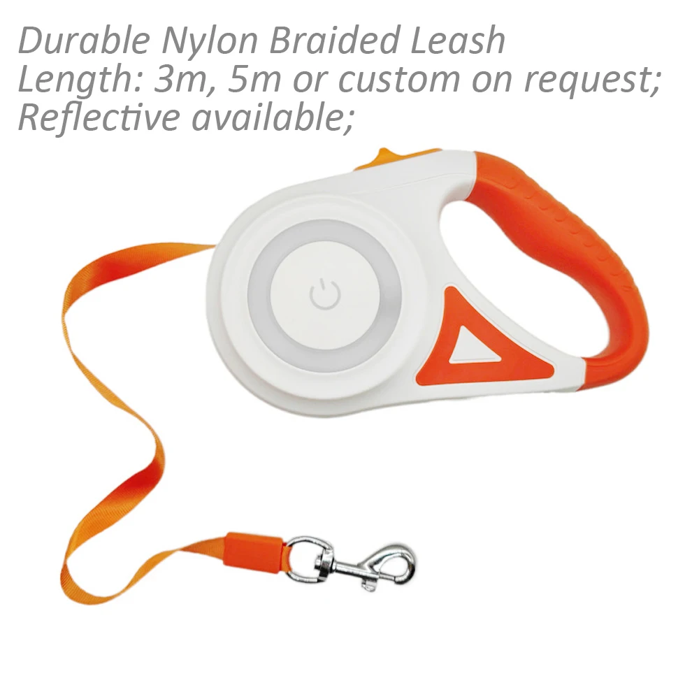Quality Retractable Dog Leash & Harness Set with LED Headlight Nylon & Rope Material Pet Accessories Promotion Stocked!