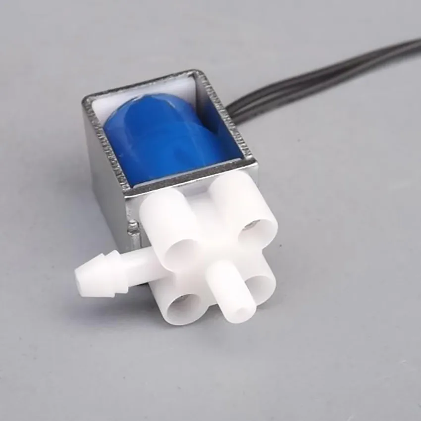 HomTR Micro Solenoid Valve 2 Position 3 Way Vent Exhaust for Air Pump DC 5V 6V Electric Solenoid Valve