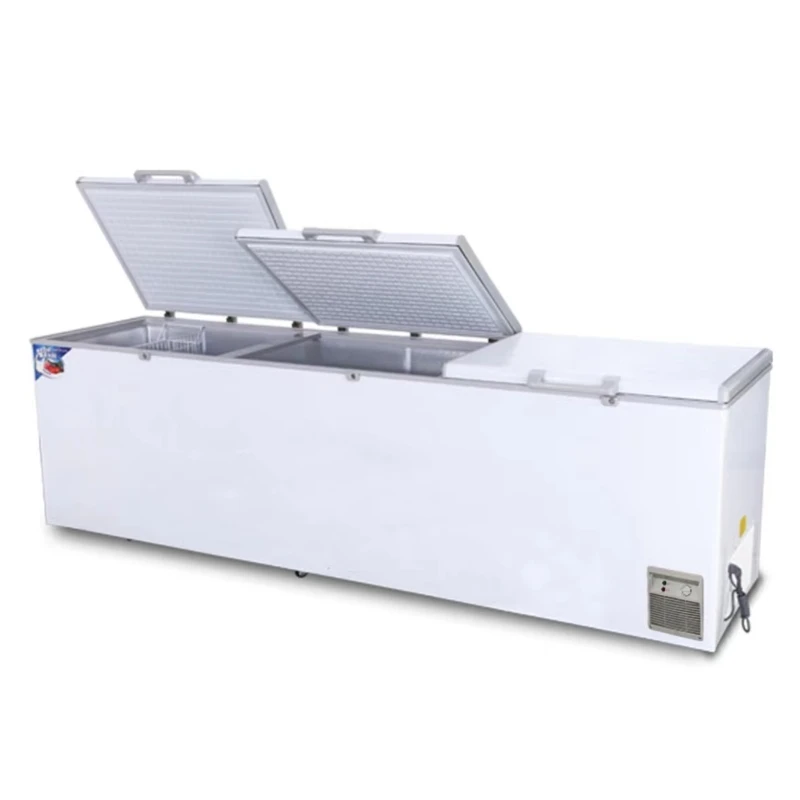 1570L Supermarket Large Capacity Three Door Industrial Big Deep Freezer OEM Commercial Chest Freezer