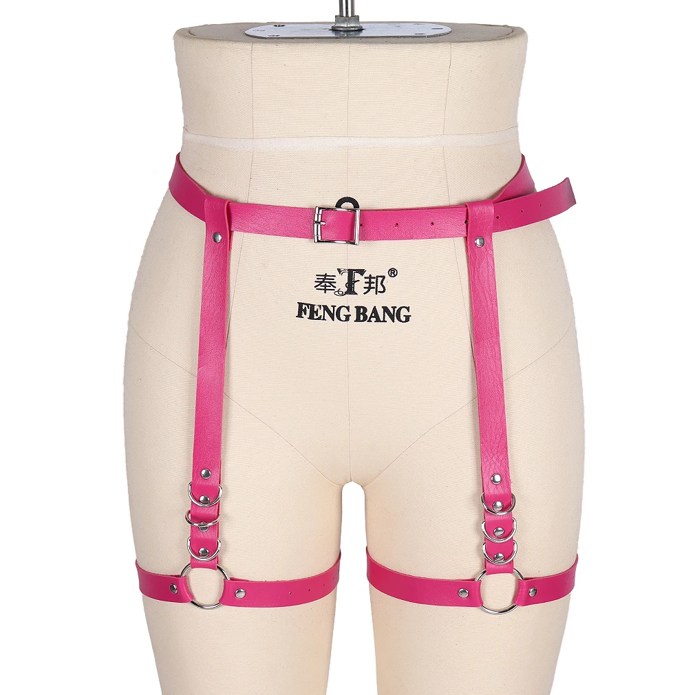 Harajuku Hot Girl Punk Leather Harness Leg Garter Belt Vintage Exotic Garter Belt