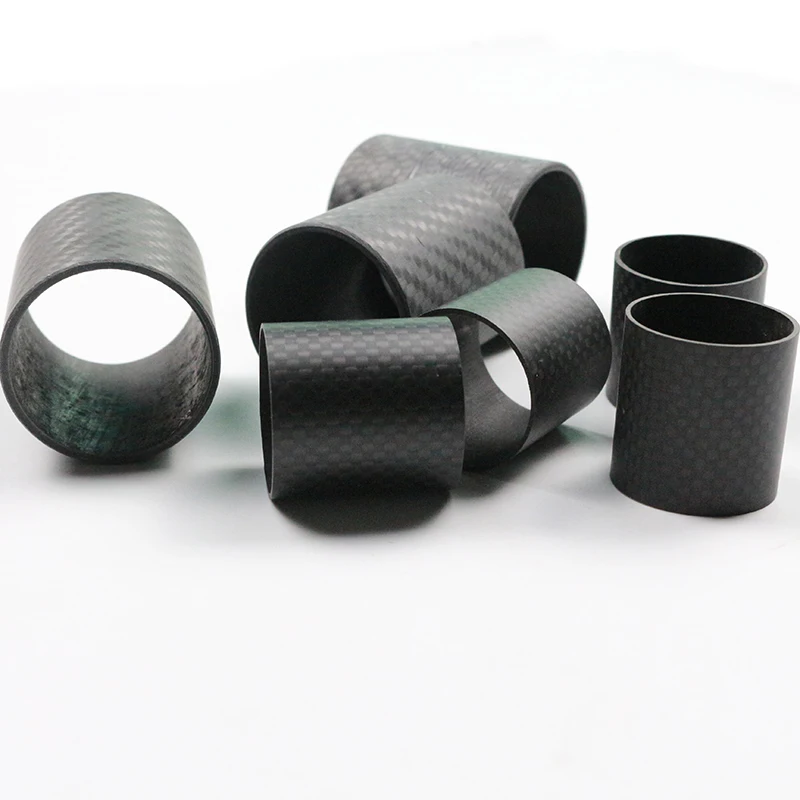 CFRP Customized Length Heat Resistant Roll wrapped 3k Carbon Fiber Tube Length 100cm Fibre Carbon Tube