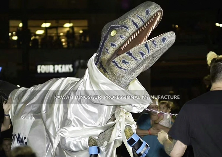 Commercial Show Man Control Walking Realistic Animatronic Dinosaurs Costume Boxing for Stage