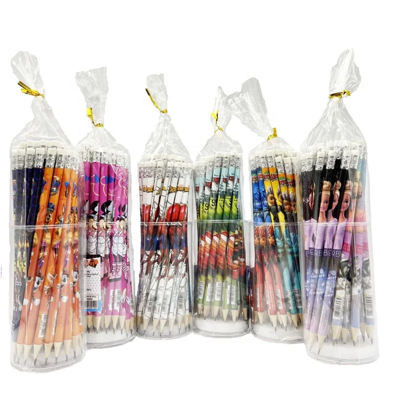 Standard Pencil for Kids Stationery Sets with Eraser Pencil High Quality HB Pencil Sets New Product Ideas 2023 Cartoon Black OEM