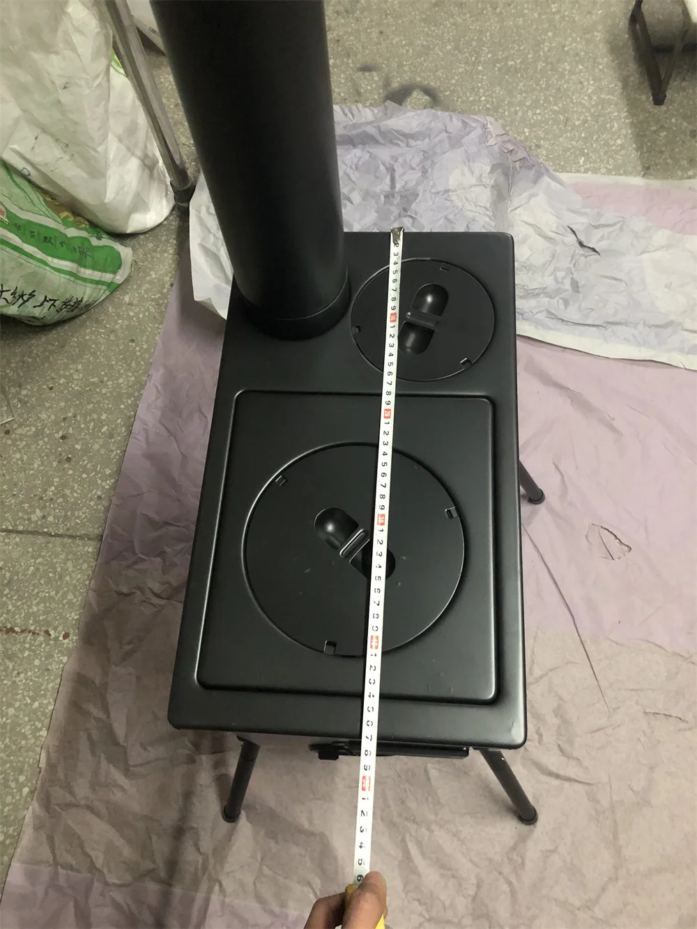 Jianyi KAMADO Stove Chimney Stove Fire Charcoal Wood Burning Camping Portable Fire Stand Stove with Grill Foldable BBQ Grill