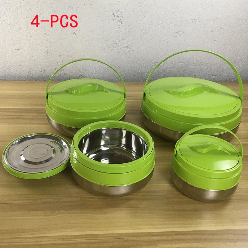 Stainless Steel Food Carrier Thermal Lunch Box Set Insulated Warmer Food Milk Tea Bucket Flasks Jug Thermos Hot/cold Outdoor Set
