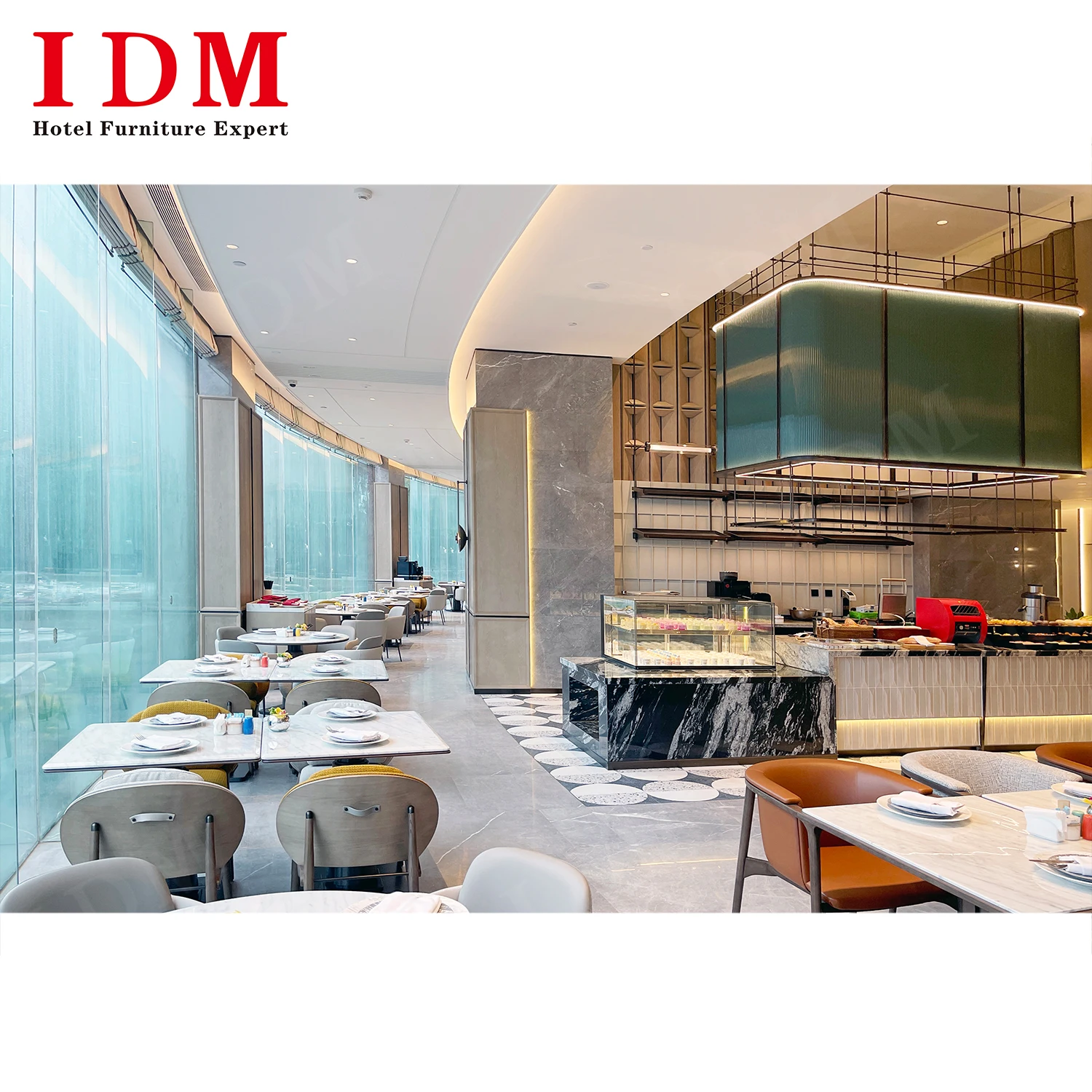 Factory price luxury restaurant wood tables and chairs half round restaurant booth seating restaurant sets for fast food