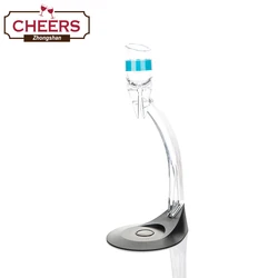 Manufacturer LFGB Certificate Deluxe Magic Wine Aerator Decanter Gift Set Wine Aerator with Tower in Top and Base Paper Box