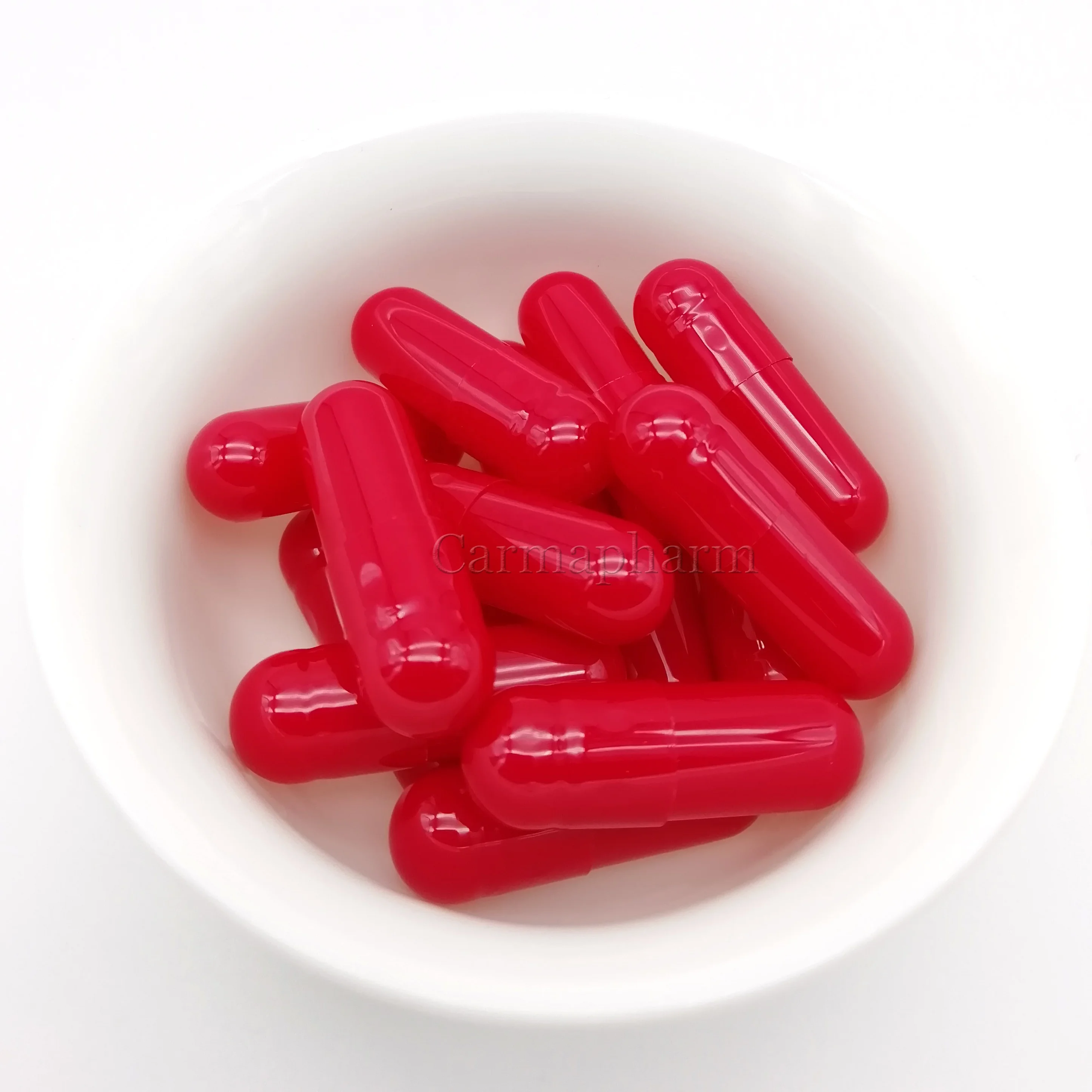 Red BSE/TSE Free empty capsule size 00 for medicine