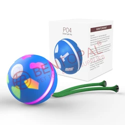 USB Electric Pet Ball LED Rolling Flash  Magic Roller Ball Toy Interactive Pet Toys for Puppy Cats Dogs