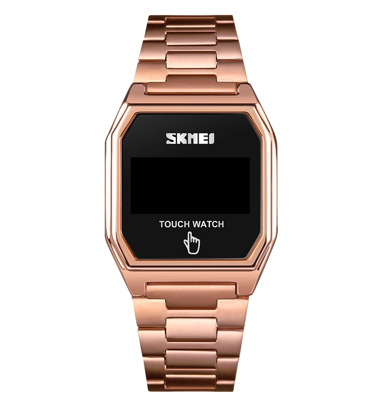  Skmei 1679 оптовая продажа новый дизайн сенсорный экран унисекс светодиодные цифровые часы квадратный браслет из нержавеющей стали мужские