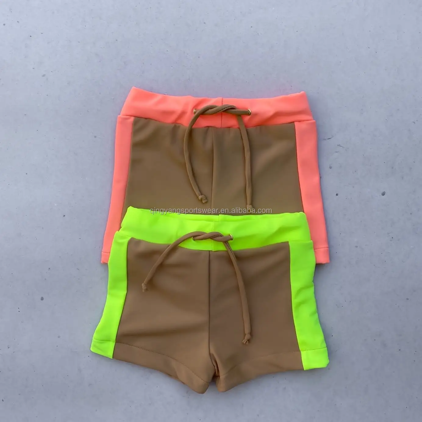 hot sell summer beach kids shorts swimwear two piece bikini cute model Boys and girls swimsuit