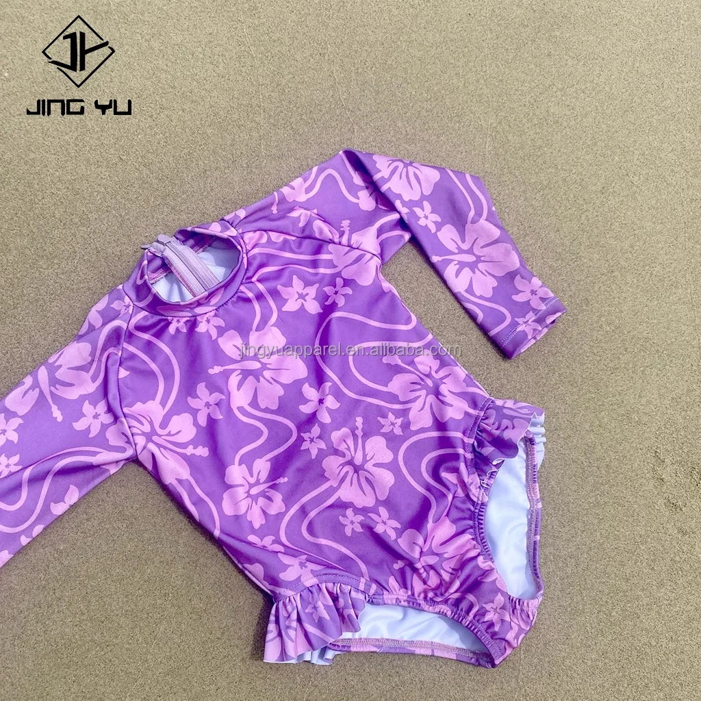 high quality baby swimwear manufacturers custom upf 50 fabric kids bathing suit baby swimwear custom print