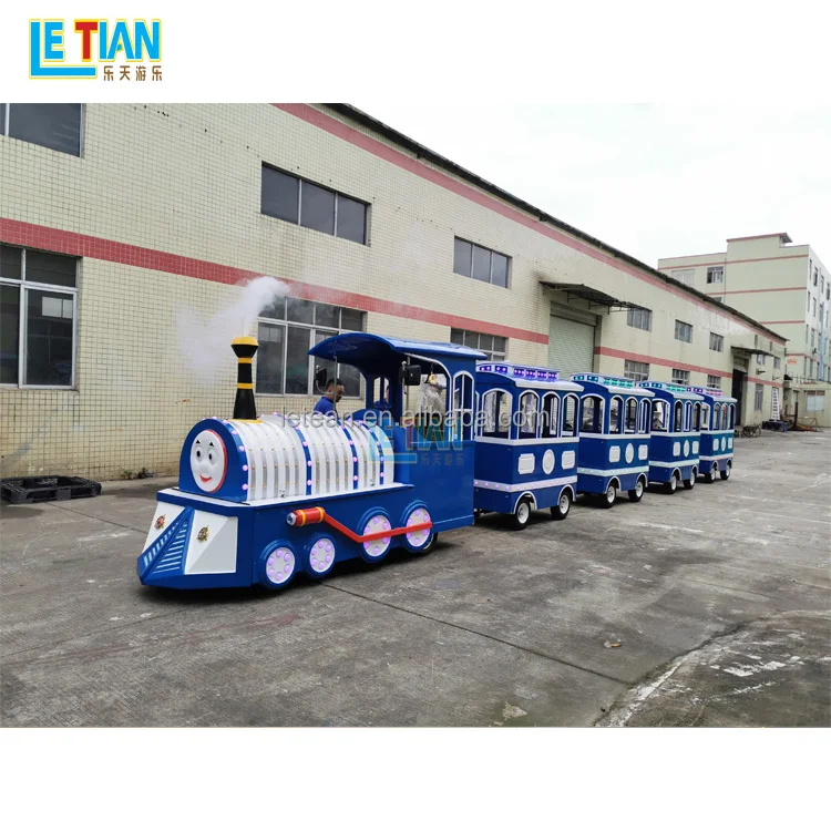 Letian amusement park train manufacturer kids electric train outdoor carnival thomas train rides for sale