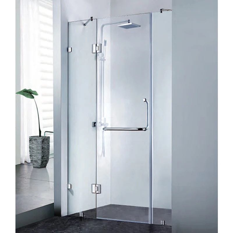 Simple Installation square glass shower rooms and shower enclosure