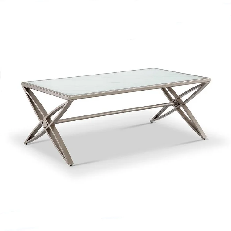 Мебель для гостиной, белый современный минималистичный дизайнерский стол, стеклянный журнальный столик