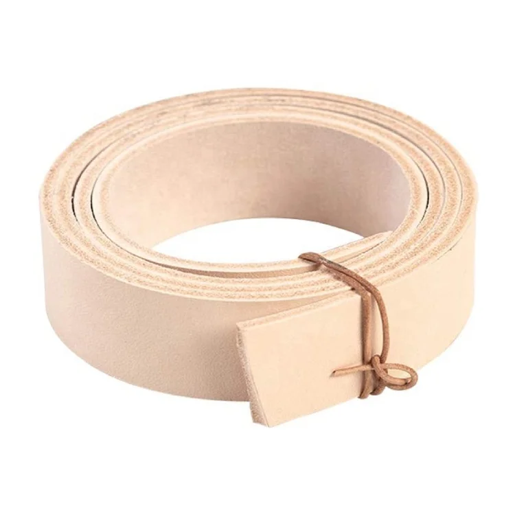 
Veg Tanned Leather Handmade Belt Blank Cowhide Strip Genuine Leather Belt Strip DIY Gift Belt 14mm 0.55