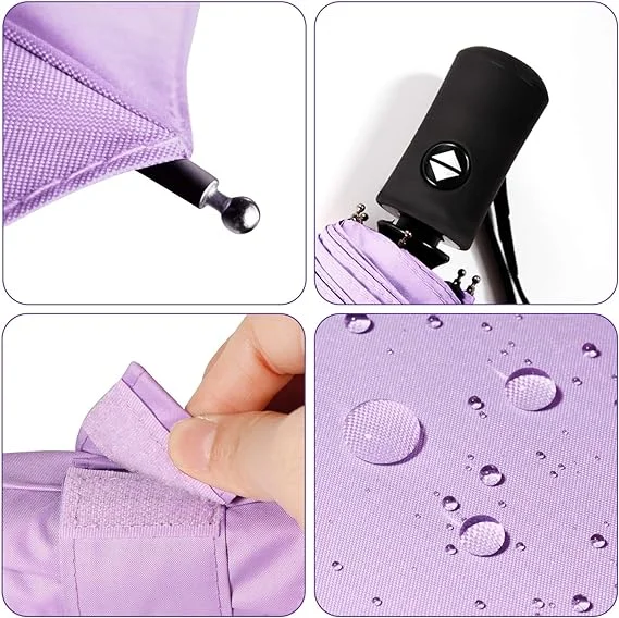 3 folding Umbrella 210T Polyester with ABS plastic handle 9cm auto open umbrella waterproof custom logo umbrella