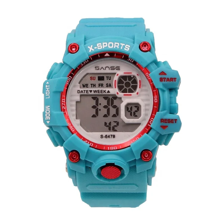 SANSE S-647B new color cheap waterproof 30WR digital relojes outdoor diving climbing wrist watch  relogio