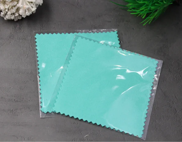 Custom Small Jewelry Polishing Cloth Cleaning Sterling Silver Gold Platinum Jewelry